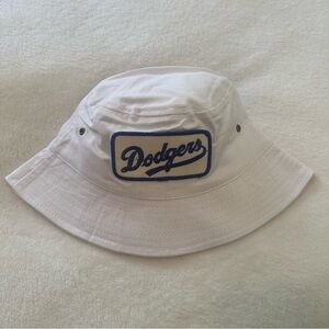 LA Dodgers White Bucket Hat